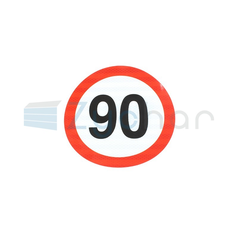 NALEPKA (NAKLEJKA) LIMIT PRĘDK.- 90KM/H FI 200MM, KLASA II