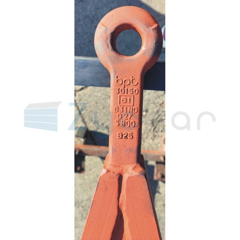 Trailer drawbar D-732 dimensions spacing 935/1065mm fi 30