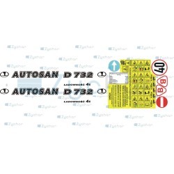 Sada samolepek na přívěs AUTOSAN D-732