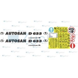 Naklejki przyczepa Autosan D-55