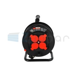 Przedłużacz bębnowy 3x15mm gumowy 30mb SCH09E20002
