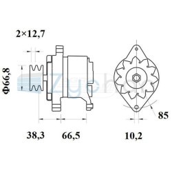 Alternator 14V120A 16359357