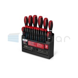 Zestaw wkrętaków 36 szt SCH01S03036