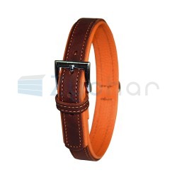 Skórzana obroża dla psa Vegas HQ, 46 – 52 cm x 20 mm, brązowa, Kerbl-347769254