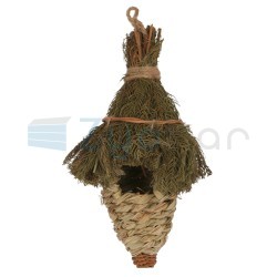 Wiszące gniazdo dla ptaków z trawy, 27 cm x O 12 cm, Kerbl-347769317