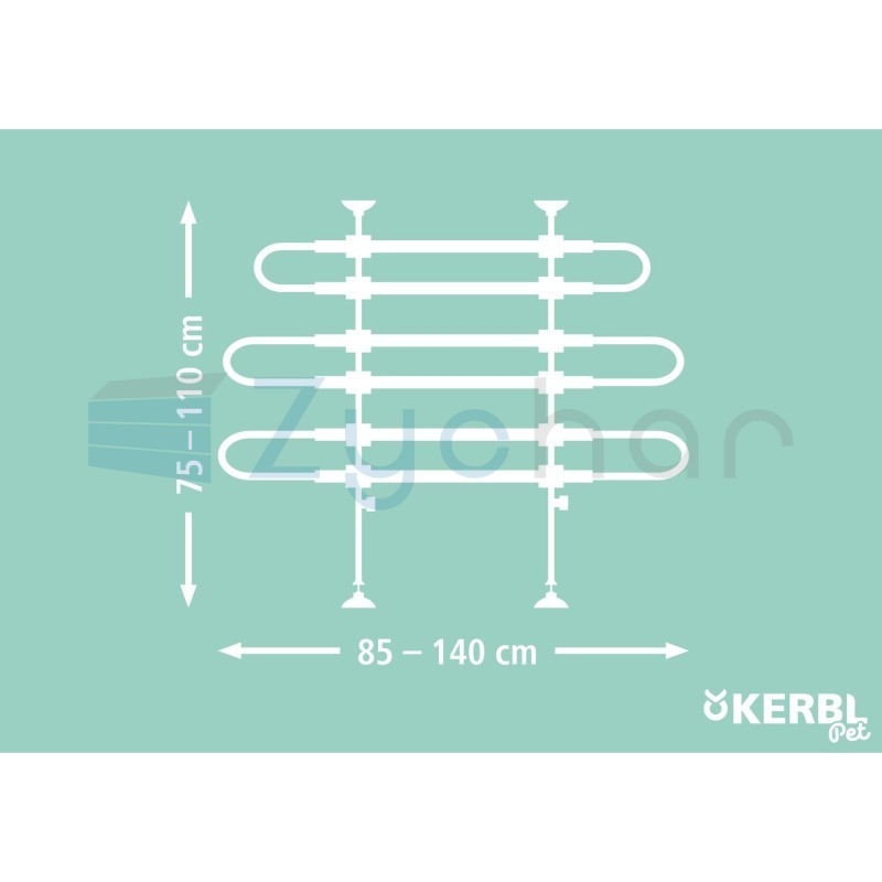 Kratka samochodowa dla psa, 85-140 x 75-110 cm, Kerbl-347769252