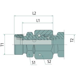 Przyłącze GEVR M18x1,5 12 L 3/8 DKO WD - 11011950-347708007