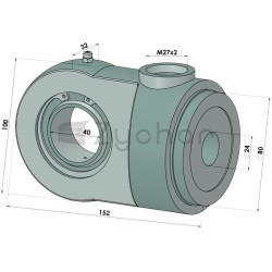 Końcówka cylindra KC80 - 11044245-347711168