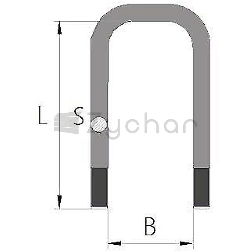 Zacisk sprężynowy92X20X190 Forma 4 - 11053171-347746930