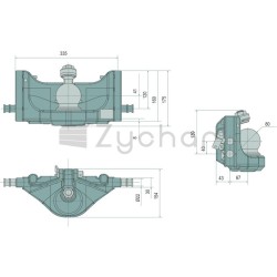 Kulka 80® Wkładka do kuli odlewana W335 - 11060097-347720112