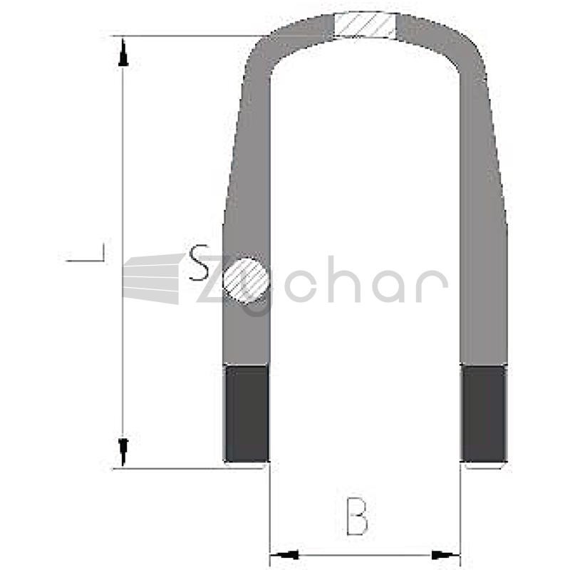 Zacisk sprężynowy102X24X460 Forma 1 - 11142479-347747046