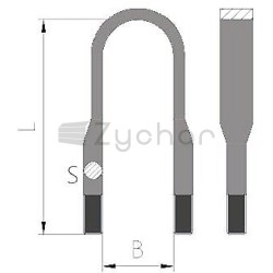 Zacisk sprężynowy91X24X350 Forma 3/7 - 11156104-347746989