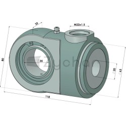 Końcówka cylindra KC63 - 11326624-347711124