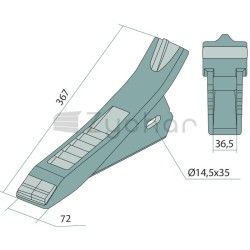 Węglik spiekany z ostrym zakończeniem - 11417276-347701801