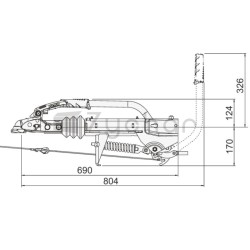 Hamulec V-brake typ 161 S, 1600 kg - 11466864-347736675