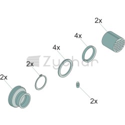 Zestaw naprawczy wałka rozrządu / koła - 11737210-347735864