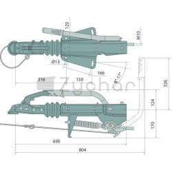 Hamulce typu V-brake 161 S - 11961184-347736677