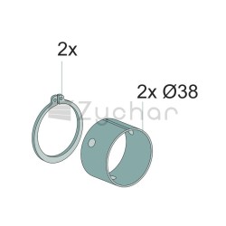 Zestaw naprawczy hamulców 406A -VD - 12333044-347735614