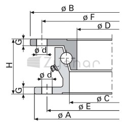 Kugellenkkranz KLK HE 10 - 1200 L - 12404310-347737598