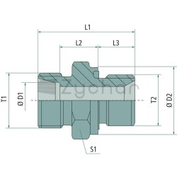 Przyłącze X-GER M22x1,5 15 L 1/2 WD - 12406449-347707978