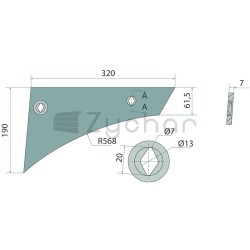 Przednia część deski 14" - 12407868-347692025