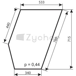 Szyba drzwi dolna - 12420791-347708748