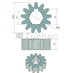 Zahnrad Z=13 - 12521828-347732919
