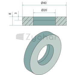 Scheibe 20,1 x 40 x 8 - 12538638-347732931