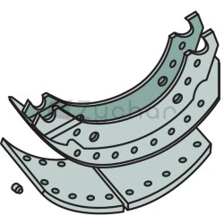Zestaw okładzin hamulcowych - 13809317169-347738836