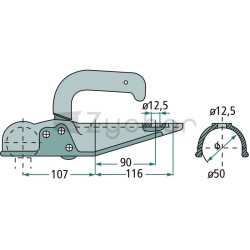 Zaczep kulowy - 14200050-347738039