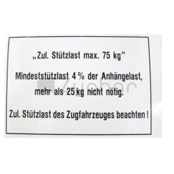 Tabliczka - dopuszczalne obciążenie - 14270240-347739597