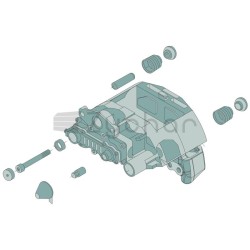 Zestaw prowadnic / uszczelek - 1783 434 3815 00-347738222