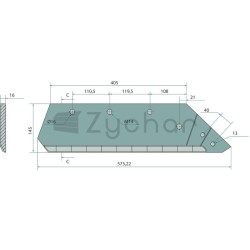 Lemiesz z wymiennym dziobem - 17934 073005-347698973