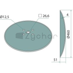 Talerz 460 x 4 - 18031-118FI-C340-347690540