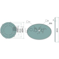 Talerz 450 x 4 - 18031-168FO-R580-347690541
