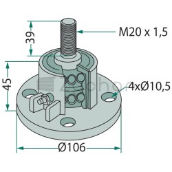 Łożysko talerza - 18031-L1-347686899