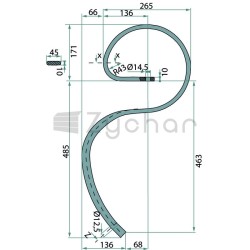 Ząb sprężynowy 45 x 10 - 1803200644-347687738