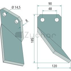 Nóż rotacyjny - 18060 G3596100-347694110