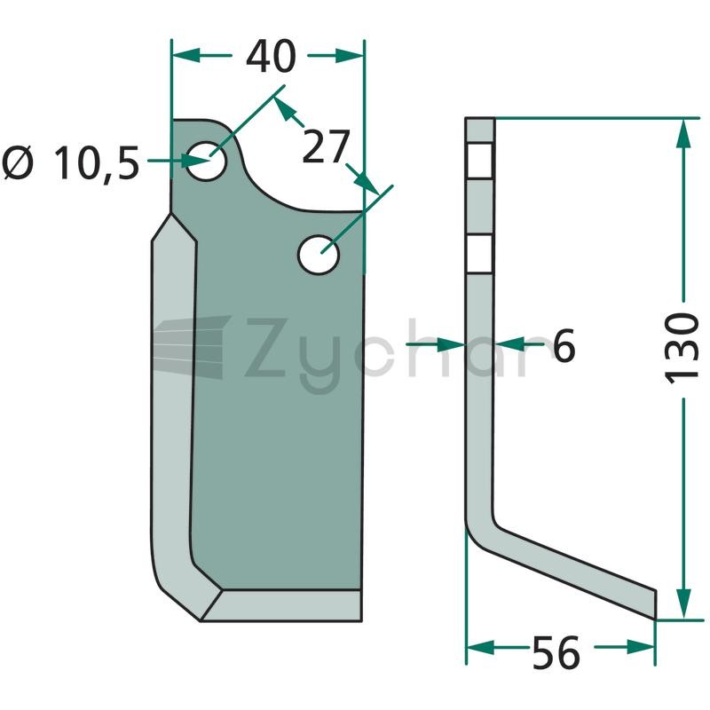 Nóż kątowy - 180BCS-06R-347695318