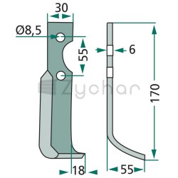 Nóż wygięty - 180BCS-14L-347693543