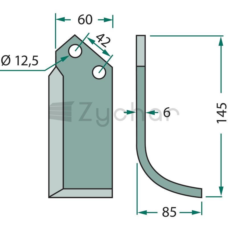 Nóż wygięty - 180COM-07L-347693416