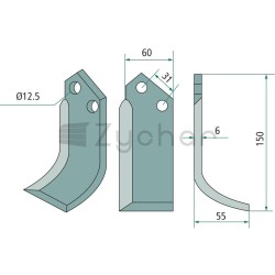 Nóż wygięty - 180DON-10L-347693407