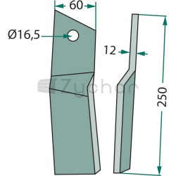 Nóż wirnika - 180HOW-43R-347694117