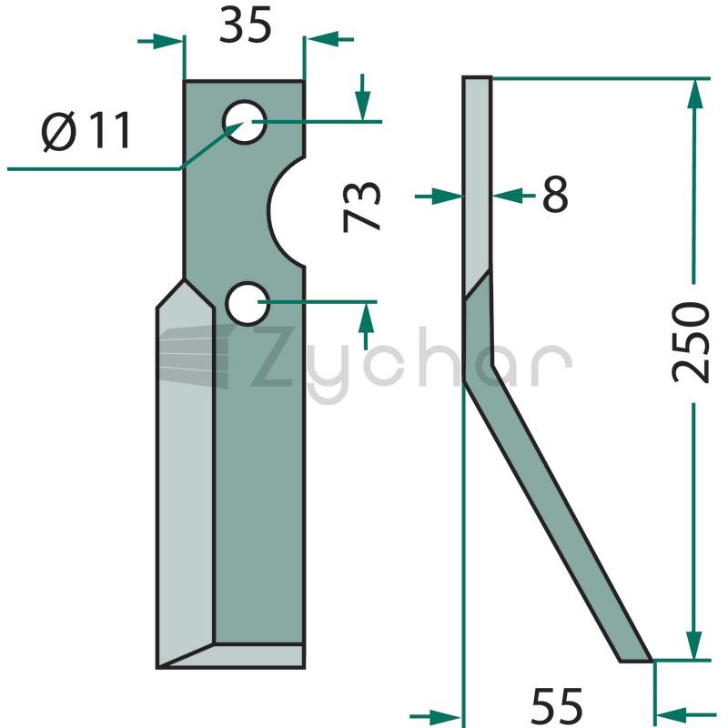 Nóż rotacyjny - 180IND-74L-347694174
