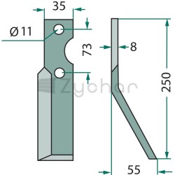 Nóż rotacyjny - 180IND-74R-347694186