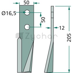 Nóż wirnika - 180KUH-01L-347694168