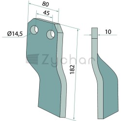 Nóż rotacyjny - 180MAS-26L-347695115