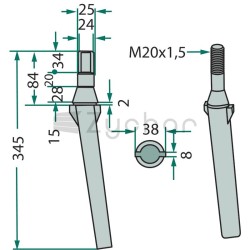 Ząb brony aktywnej - 180RH11-347695955