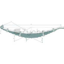 Sprężyna płytkowa Reisch 8 warstw - 18425080-347732746