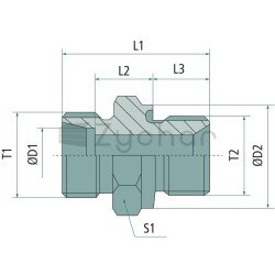Przyłącze X-GEM M18x,15 12 L  M16x1,5 WD - 18522202-347707982